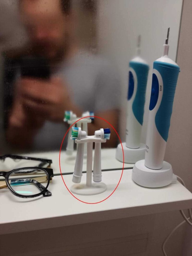 Elektrikli Diş Fırçası Fırçaları İçin Tutucu Plastik Aparat