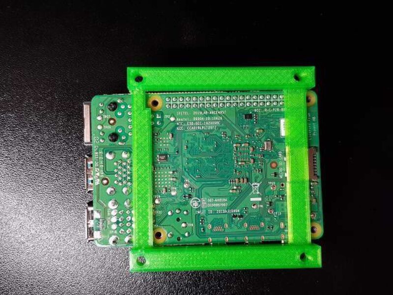 Alüminyum Zırh Raspberry Pi Heatsink Case Duvar Montajı Plastik Aparat - Görsel 2