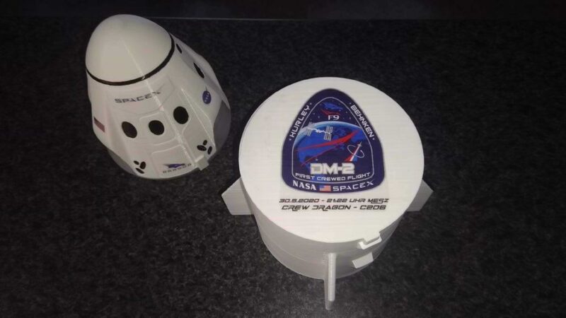 Spacex / Nasa Crew Dragon 2 & Trunk Plastik Aparat - Görsel 2