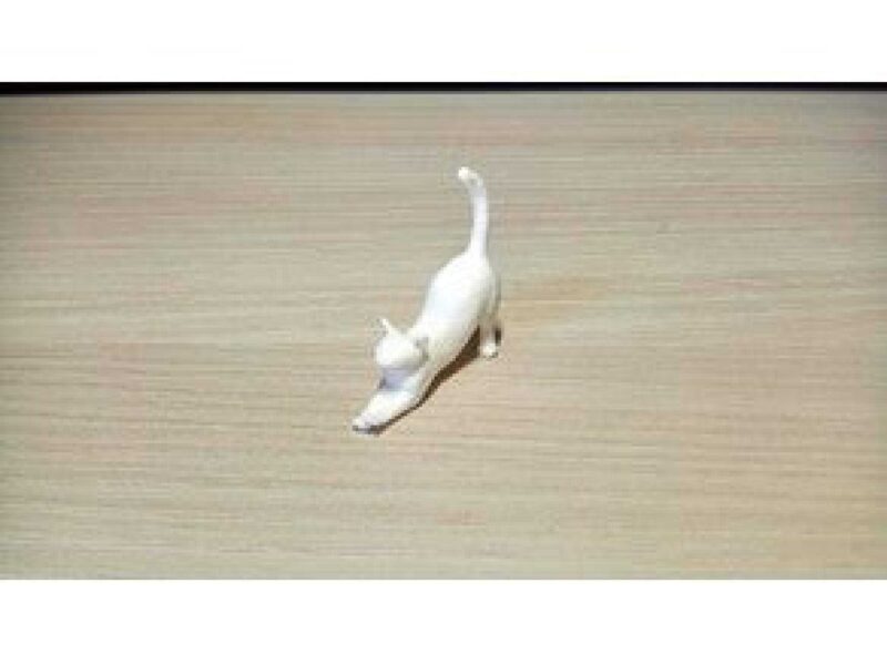 Esneyen Kedi Dekoratif Biblo Dekor Hediyelik Süs Eşyası Masaüstü - Görsel 2