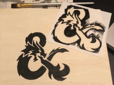 Sprey boya için D&D Logo Stencil Kalıp Dekoratif Aksesuar Aparat
