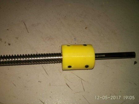 Trapez kurşun vida için 5 ila 8 mm kaplin Tutucu Dekoratif Aparat