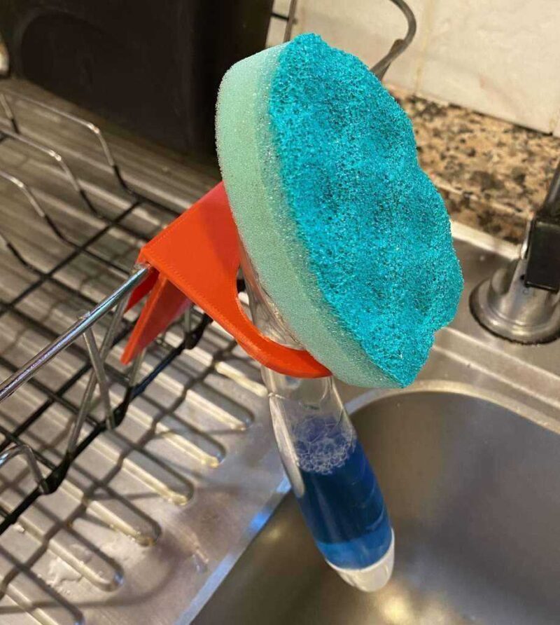 Dishwand Üzerinde Dish Rack Tutucu Plastik Aparat - Görsel 3