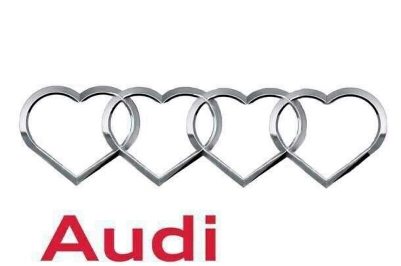 Audi Herzen Logosu Plastik Aparat