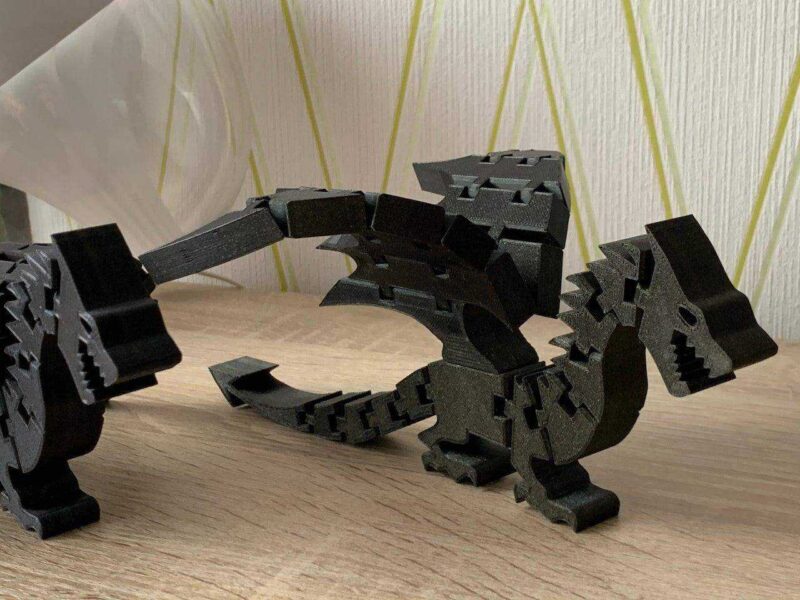 Flexi Dragon Biblo Dekoratif Hediyelik Süs Eşyası Maket