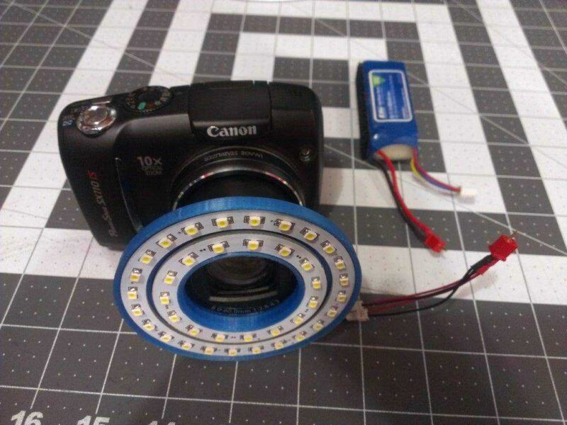 CanonSX110 IS Kamera için LED Işık Halkası  Organik Plastikten
