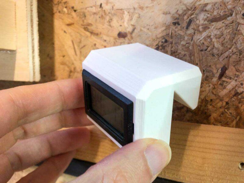 Dijital Higrometre Fransız Cleat İçin Termometre Montajı [ Fusion 360 Kaynağı İle] Plastik Aparat - Görsel 2