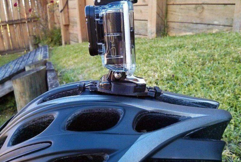 Zip tie GoPro Kavisli Motosiklet Kaskı Aparatı - Görsel 3