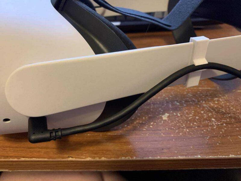 Oculus Quest 2 Elite Kayış Kablo Klipsi Plastik Aparat - Görsel 2
