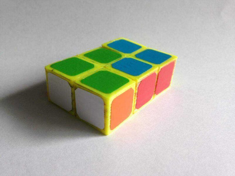 Yerinde Yazdır 1X2X3 Rubik Küp Plastik Aparat - Görsel 2
