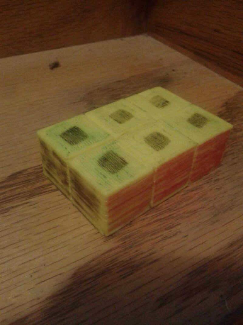 Yerinde Yazdır 1X2X3 Rubik Küp Plastik Aparat - Görsel 4