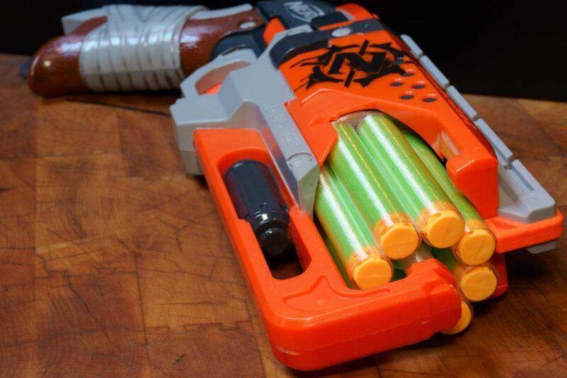Nerf Hammershot 8-Shot Silindir - Petg Versiyonu Plastik Aparat - Görsel 3
