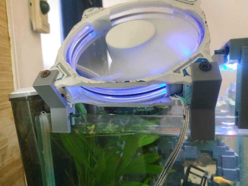 Akvaryum 120 * 120Mm Fan Tutucu Soğutma Plastik Aparat - Görsel 2