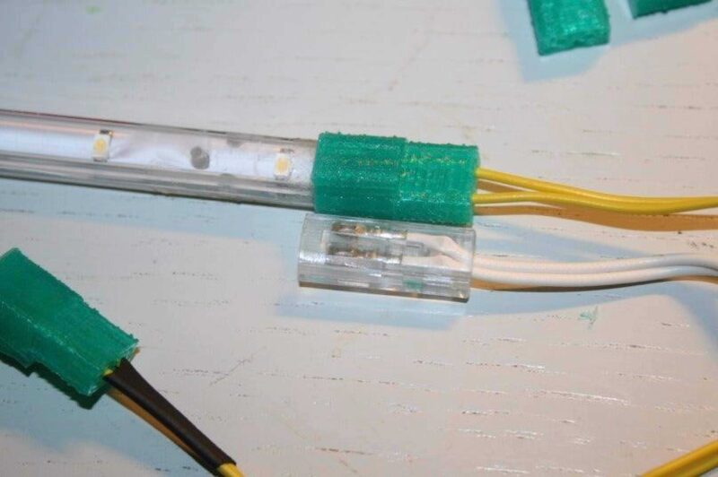 Df-7012-12 Led Çizgili Konnektör Plastik Aparat - Görsel 3