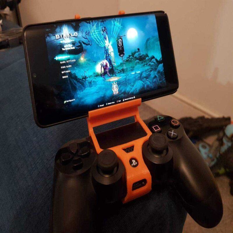 Telefon Tutucu Nda Ps4 Dualshock Klip (Evrensel) Plastik Aparat - Görsel 2