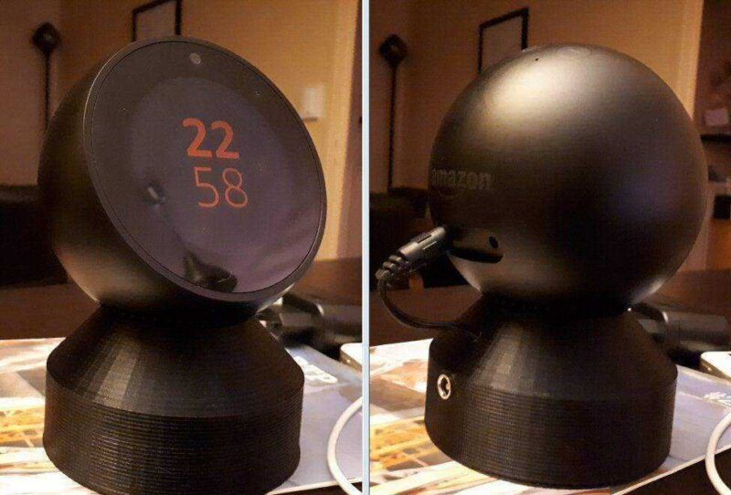 Amazon Echo Spot Batarya Dock Plastik Aparat