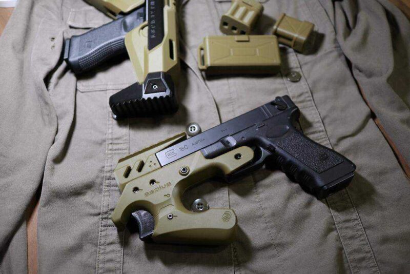 Cyberpunk Glock Gbb / Aep Bullpup Dönüştürme Plastik Aparat - Görsel 3