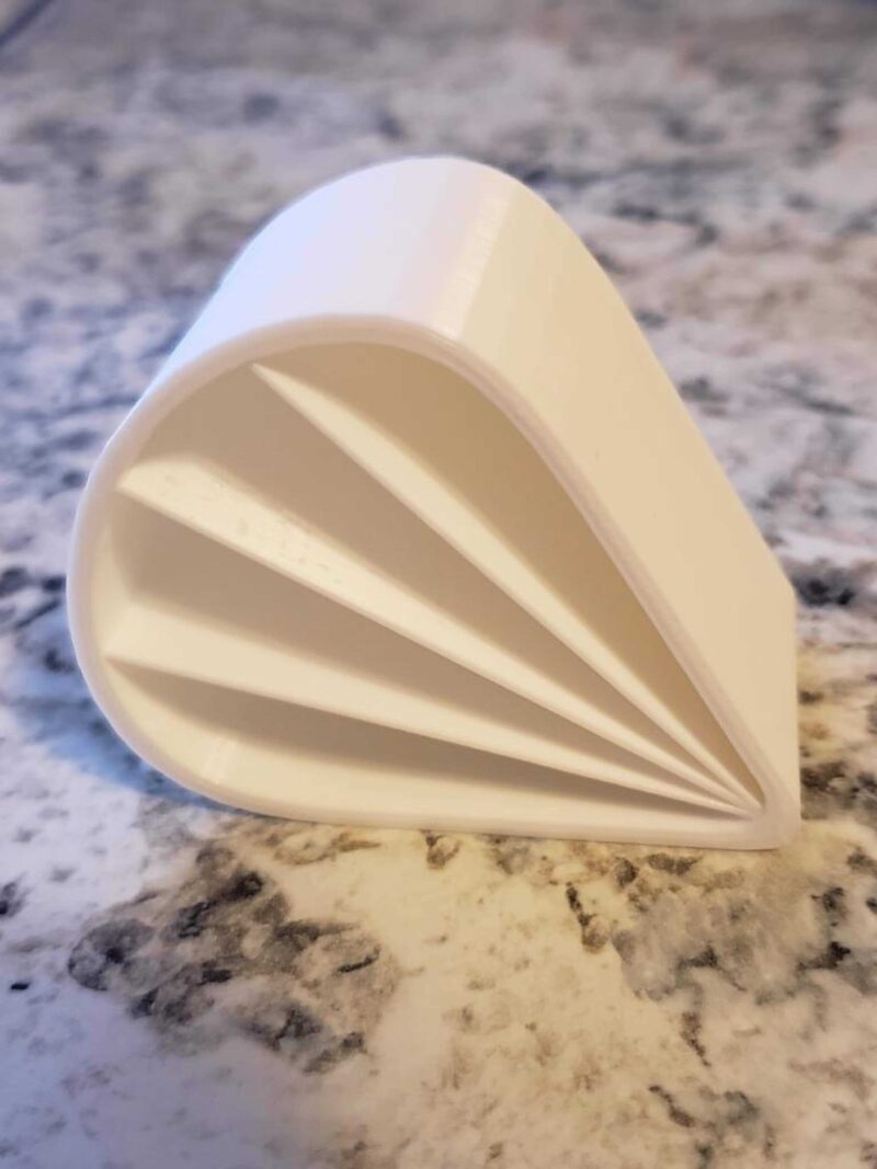 4 Bölüm Akrilik Dökme Fincan Plastik Aparat - Görsel 2
