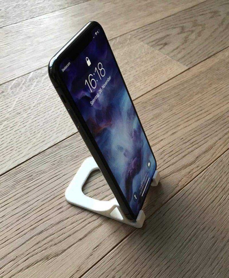 iPhone X masa standı / tutucu  Organik Plastikten Aparat - Görsel 2