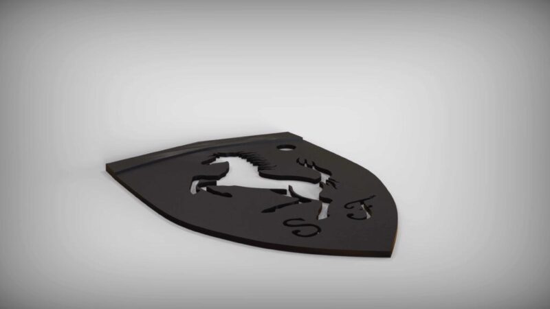 Ferrari logosu Dekoratif Süs Eşyası Anahtarlık Ucu Aksesuar - Görsel 2