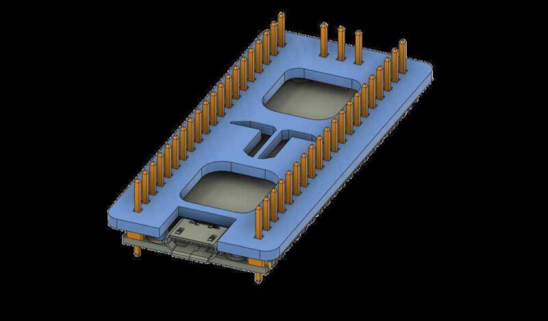 Raspberry Pi Pico - Pin Header Lehim Yardımcısı Plastik Aparat - Görsel 3