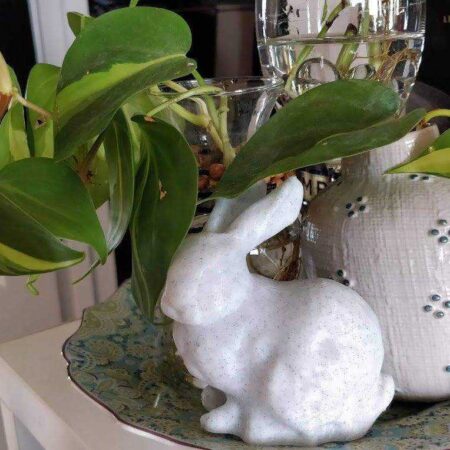Stanford Bunny Tavşan Heykeli Biblosu Dekoru Süsü Hediyelik