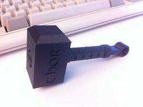 Mini Thor'un Çekici Tek Renk  Hediyelik Aksesuar Dekoratif