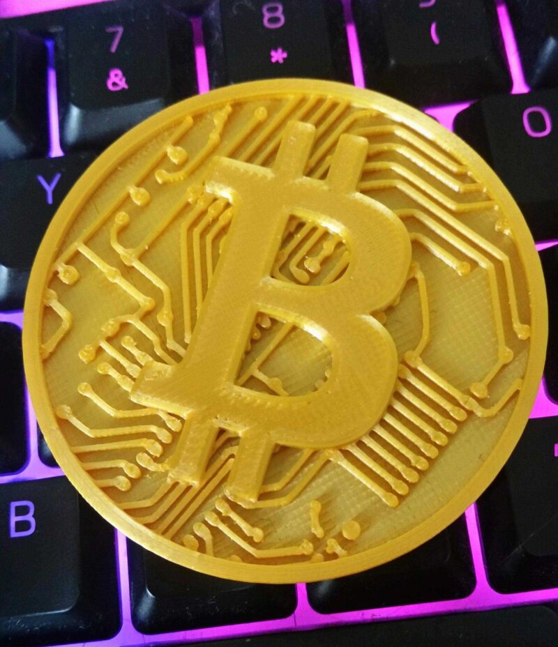 Bitcoin Gift Coin Biblo Dekoratif Hediyelik Süs Eşyası Maket - Görsel 2