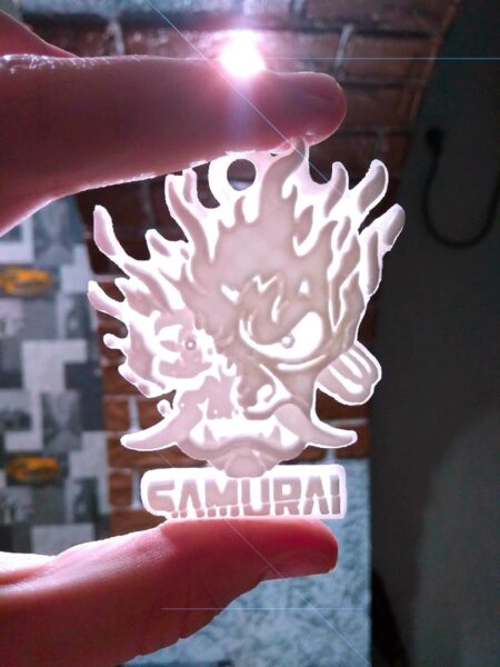 Cyberpunk 2077 Samuray Kolyelik Logo Zincir Hariç
