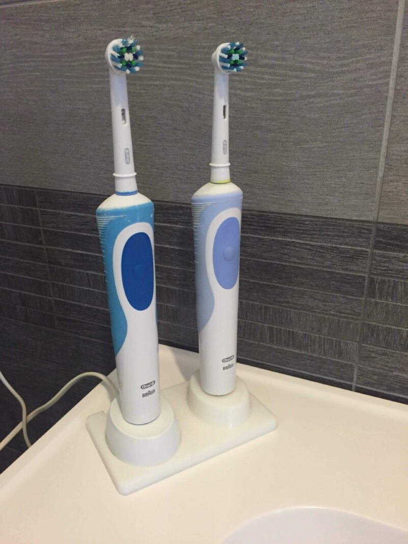 Base x 2 Oral-B diş fırçası  Tutucu  Aparatı Kutusu - Görsel 3