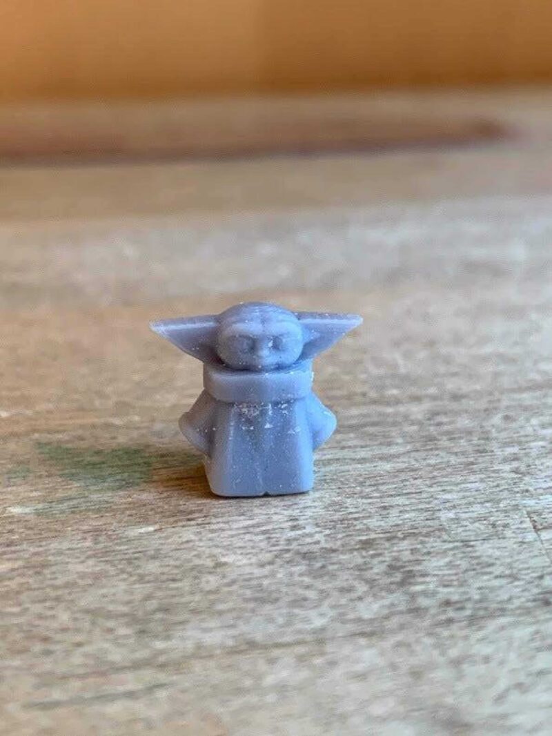 Baby Yoda Organik Plastikten Hediyelik Dekoratif Biblo Aksesuar - Görsel 3