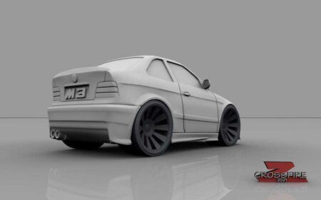 Bmw E36 M3 Comic-Car Plastik Aparat