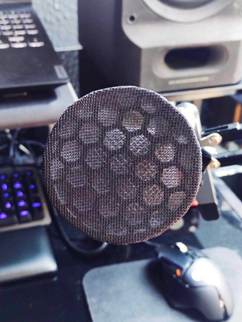 Mikrofon Pop Filtre / Ekran / Shield Hz (Shure Sm58 Tarzı Mic). Plastik Aparat - Görsel 2