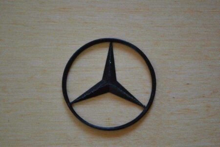 Mercedes Logosu Küçük Biblo Logo Dekoratif Masaüstü Süs Eşyası