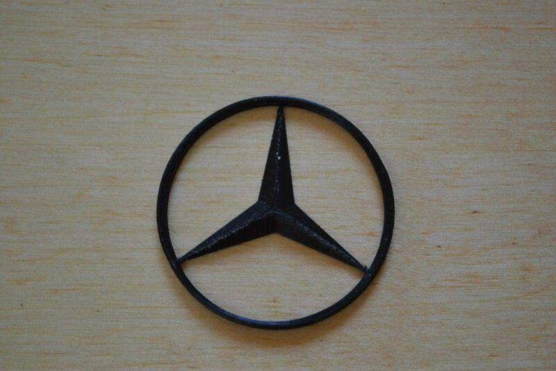 Mercedes Logosu Küçük Biblo Logo Dekoratif Masaüstü Süs Eşyası