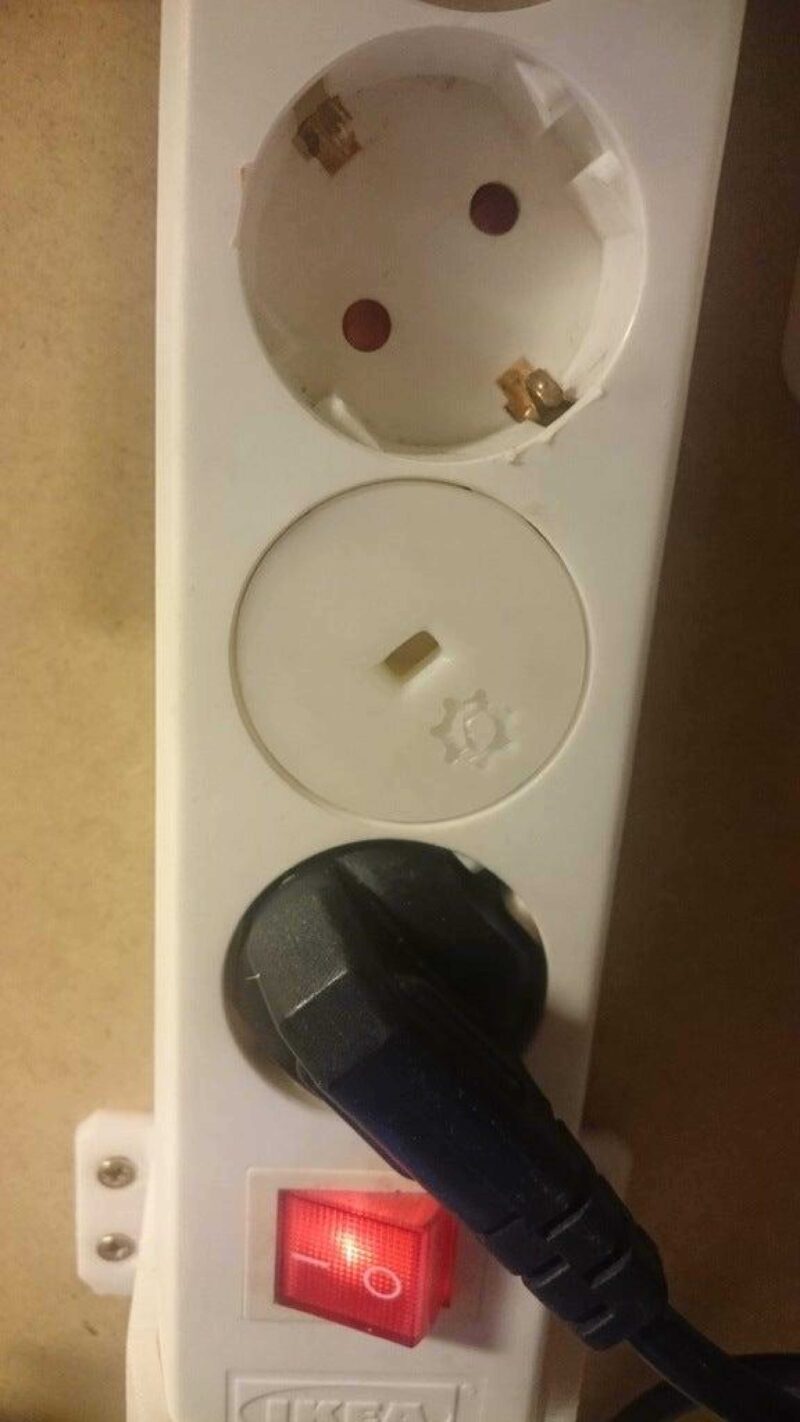 Soket Kapağı, Ac Hattı Bebek Koruma Fiş Cee 7/7 Plastik Aparat - Görsel 2