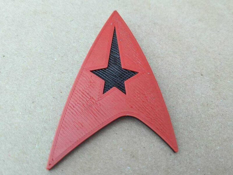 Star Trek Badge Pin Ve M600 İçin İki Renkli Plastik Aparat