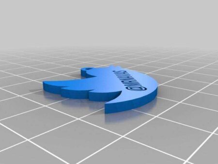 Kullanıcıma Özel Twitter Kuş Anahtarlığı Plastik Aparat