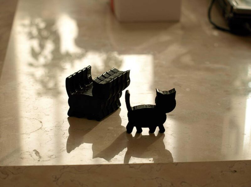 Şişman Kedi Biblo Dekoratif Hediyelik Süs Eşyası Maket - Görsel 2