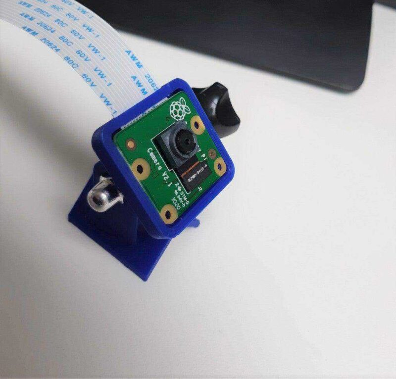Raspberry Pi V2.1. Kamera Montajı (Gopro Tutucu (Muhafaza Eksikliği) Plastik Aparat - Görsel 3