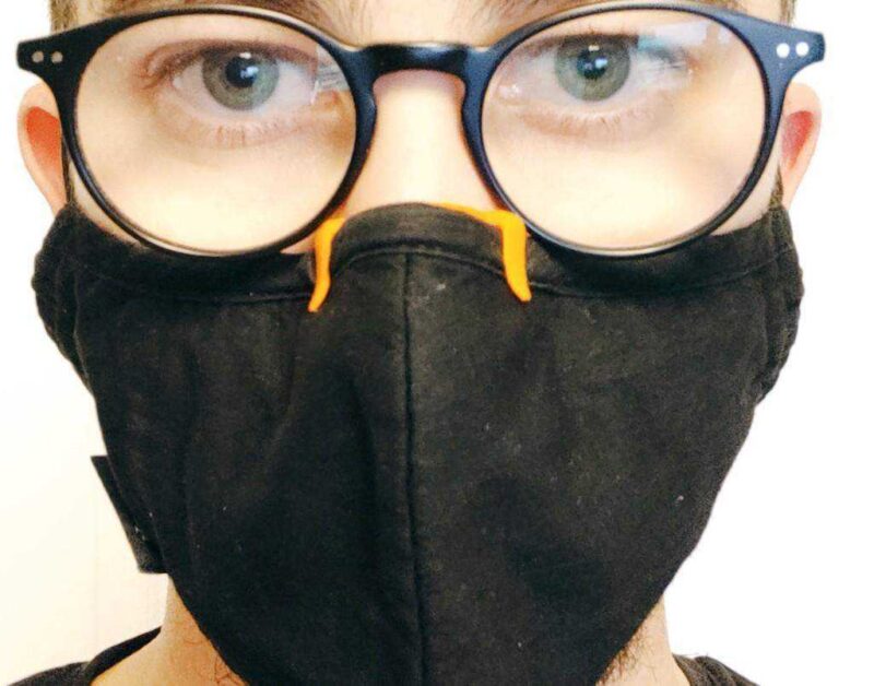 Yine Başka Bir Maske Burun Klipsi Plastik Aparat - Görsel 4