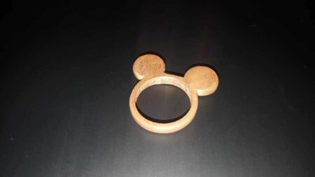 Mickey Mouse Figürlü Yüzük Organik Plastikten Dekoratif