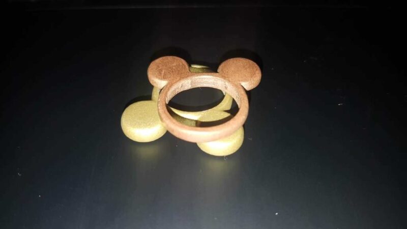 Mickey Mouse Figürlü Yüzük Organik Plastikten Dekoratif - Görsel 2
