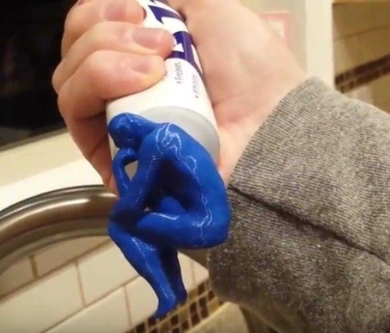 Diş Macunu Pooper Gag  Organik Plastikten Aksesuar Aparat