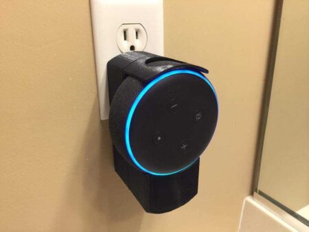Amazon Echo Dot Gen 3 İnce Duvar Montajı * No Support Needed* Plastik Aparat