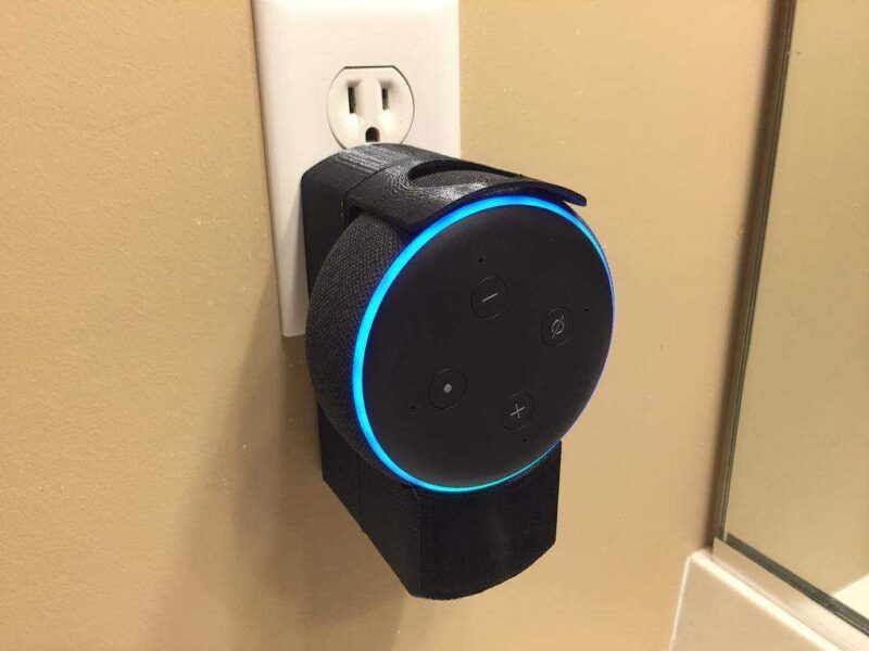 Amazon Echo Dot Gen 3 İnce Duvar Montajı * No Support Needed* Plastik Aparat