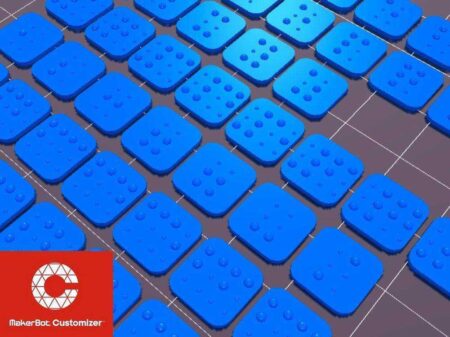 Braille Klavye V3 (Özelleştirilebilir) Kapsar Plastik Aparat
