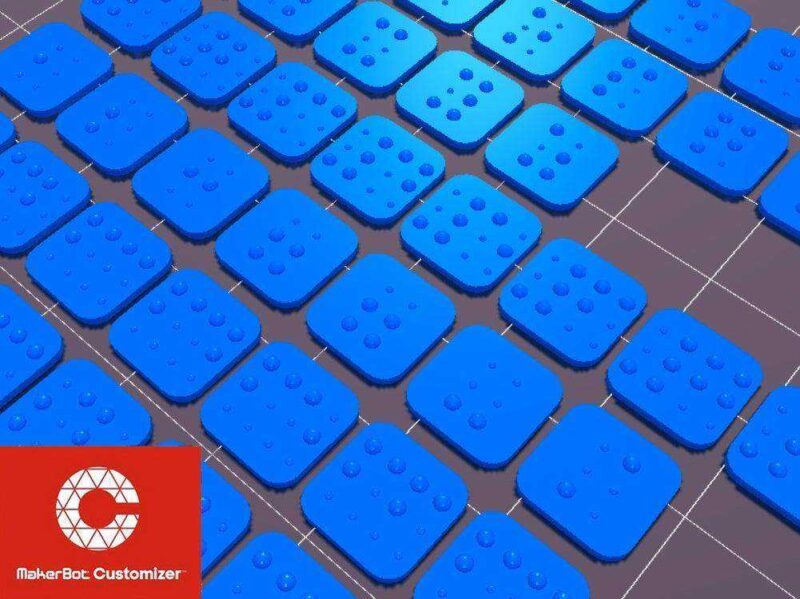 Braille Klavye V3 (Özelleştirilebilir) Kapsar Plastik Aparat