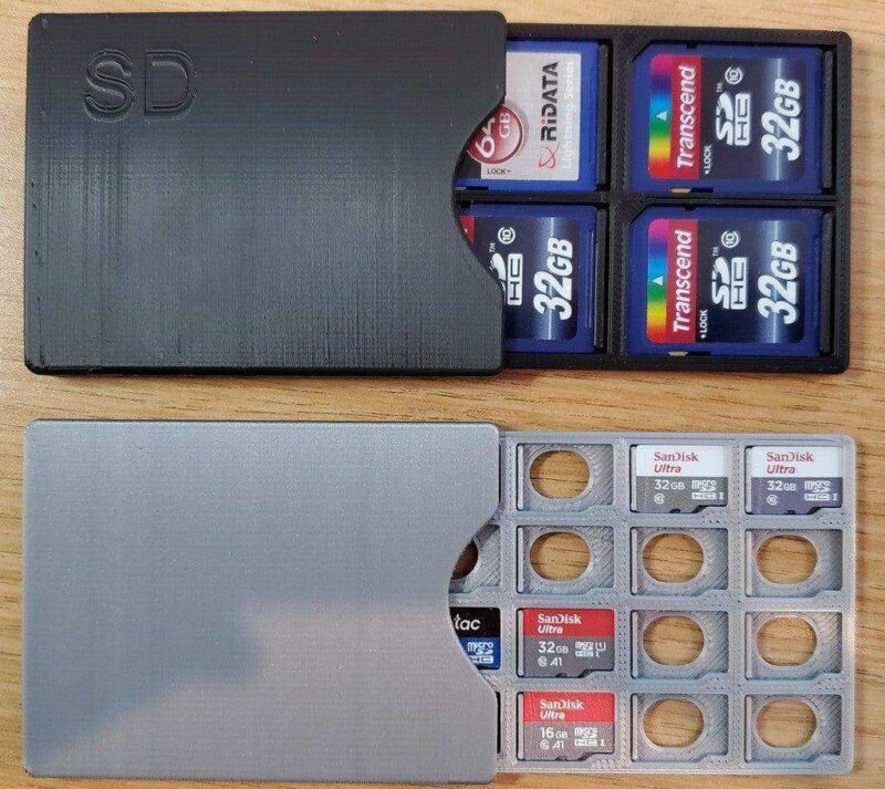 Sd Ve Mikro Sd Kart  Sabitleyici Kutusu Organik Plastikten Aparat