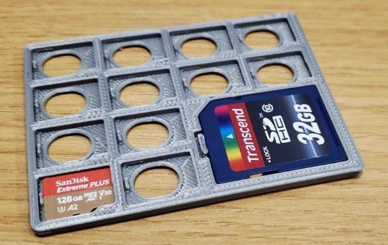 Sd Ve Mikro Sd Kart  Sabitleyici Kutusu Organik Plastikten Aparat - Görsel 2